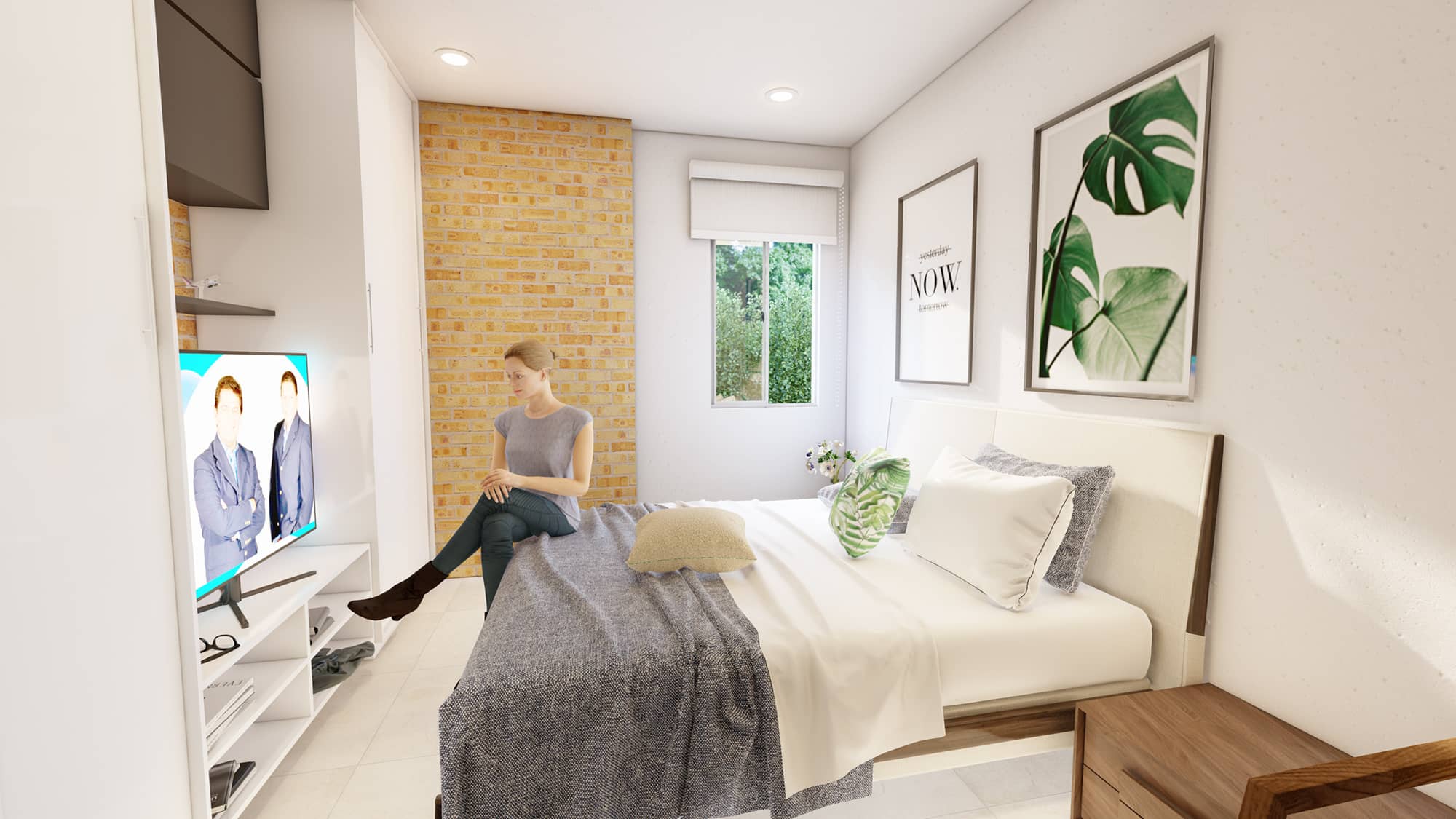 dormitorio de casa más