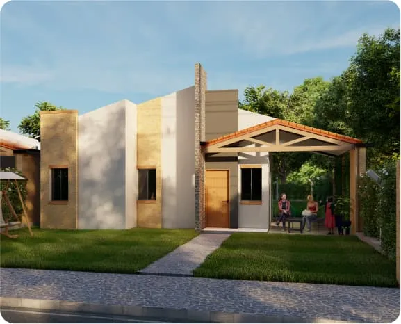 Casa Más Casa Familiar Vista frente