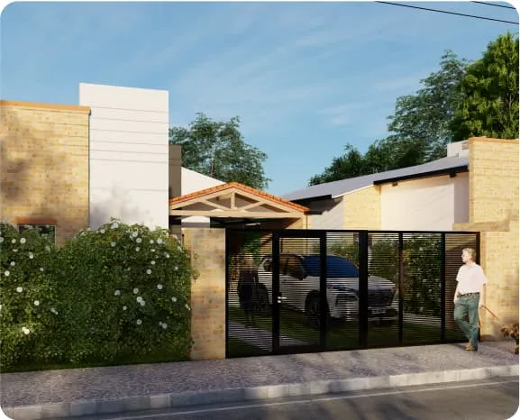 Vista frente de Casa Más Familiar